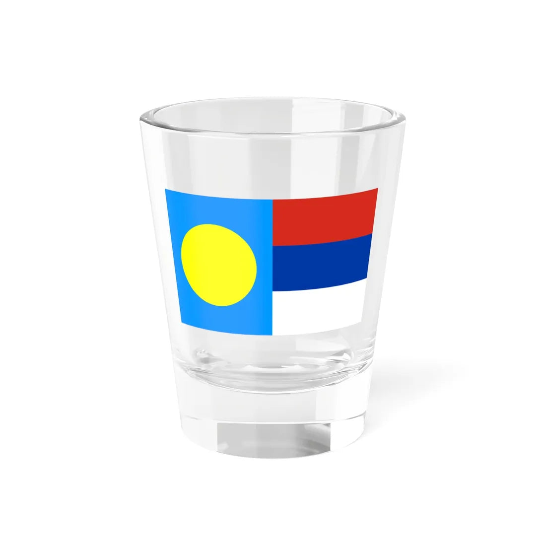 Palau-Serbia-Flags (Palau) Shot Glass 1.5oz 1.5oz - Go Mug Yourself