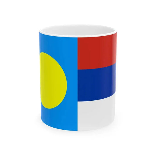 Palau-Serbia-Flags (Palau) White Coffee Mug 11oz - Go Mug Yourself