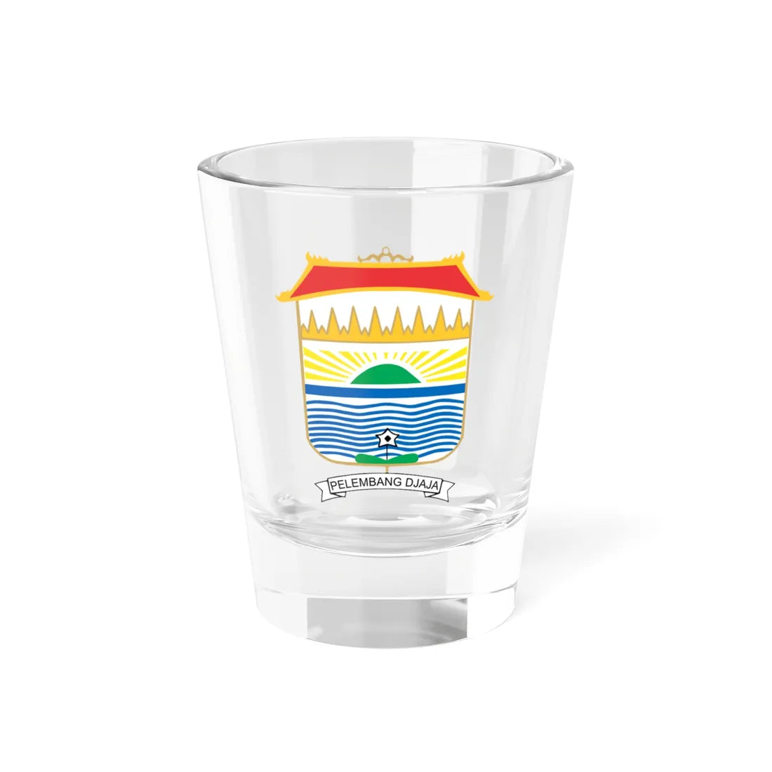 Palembang CoA (Indonesia) (Coat of Arms) Shot Glass 1.5oz 1.5oz - Go Mug Yourself