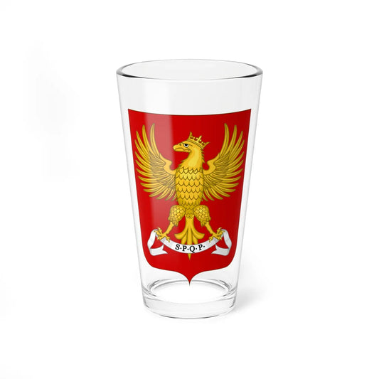 Palermo-Stemma-3 (Italy) (Coat of Arms) Pint Glass 16oz 16oz - Go Mug Yourself