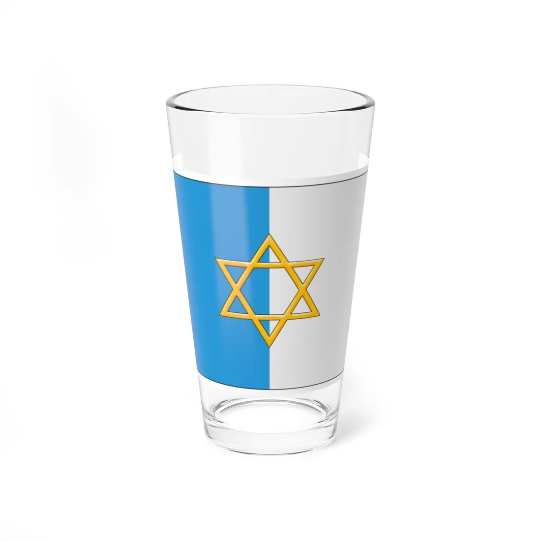 Palestine flag 1924 British Mandate (Israel) Pint Glass 16oz 16oz - Go Mug Yourself