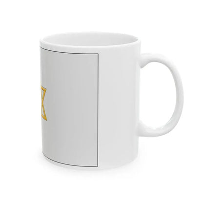 Palestine flag 1924 British Mandate (Israel) White Coffee Mug - Go Mug Yourself