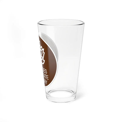 Palisades Interstate Pkwy (New York) (Road Sign) Pint Glass 16oz - Go Mug Yourself