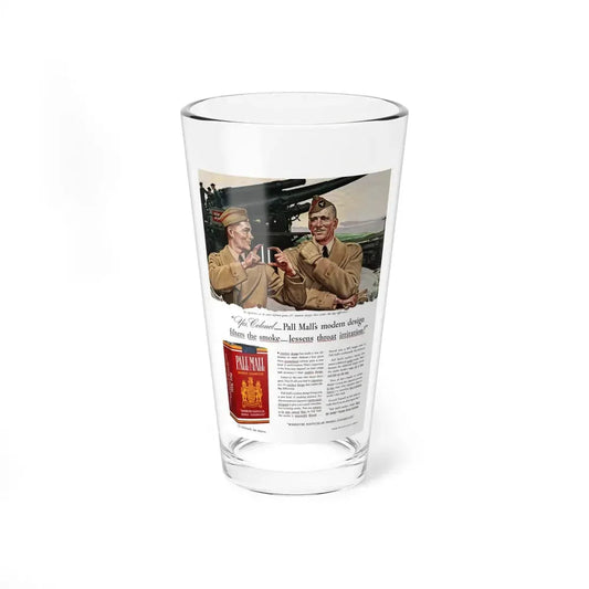Pall Mall ad, Liberty, May 31, 1941 (Magazine Illustration) Pint Glass 16oz 16oz - Go Mug Yourself