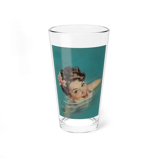 Palm Tree Fever, The American Magazine cover, July 1949 (Magazine Illustration) Pint Glass 16oz 16oz - Go Mug Yourself