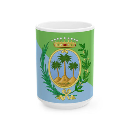 Palma di Montechiaro-Bandiera (Italy) White Coffee Mug 15oz - Go Mug Yourself