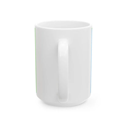 Palma di Montechiaro-Bandiera (Italy) White Coffee Mug - Go Mug Yourself