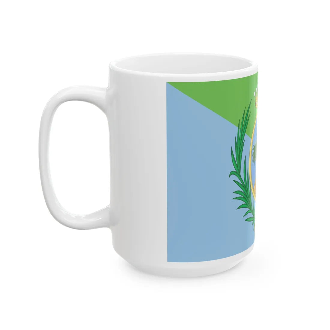 Palma di Montechiaro-Bandiera (Italy) White Coffee Mug - Go Mug Yourself
