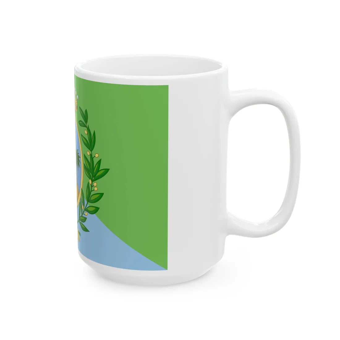 Palma di Montechiaro-Bandiera (Italy) White Coffee Mug - Go Mug Yourself
