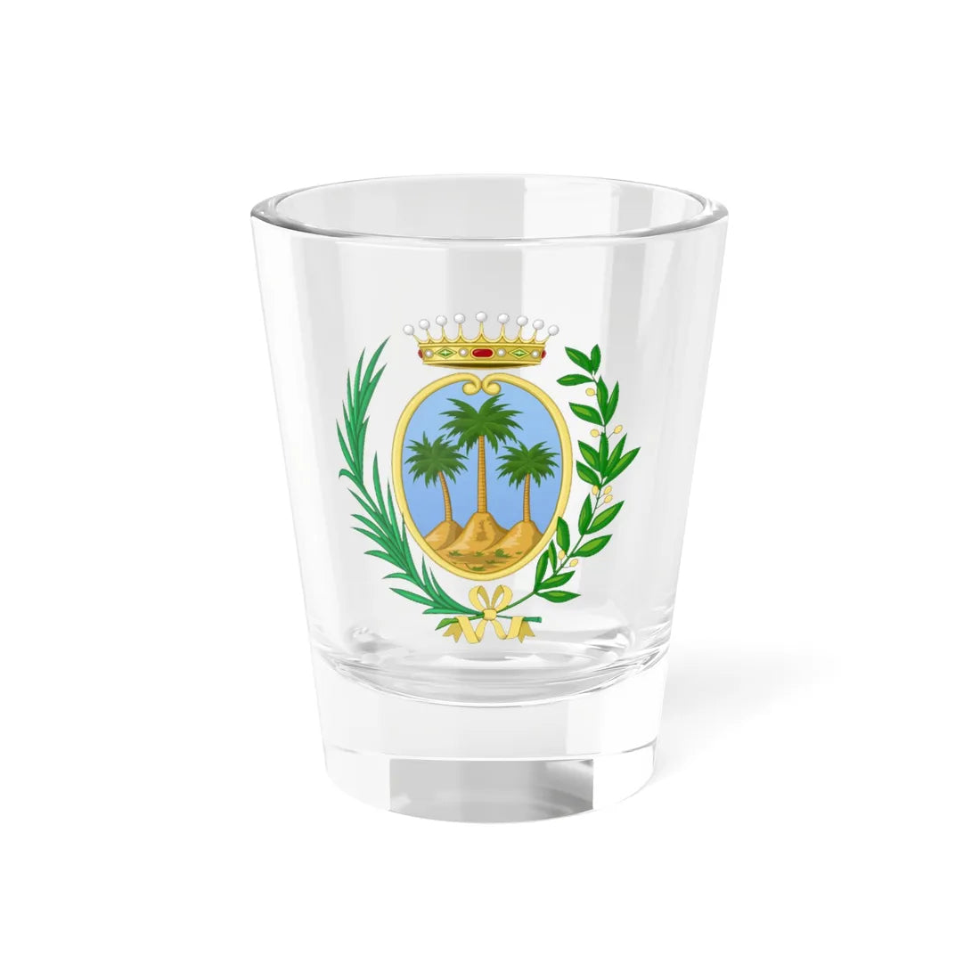Palma di Montechiaro-Stemma (Italy) (Coat of Arms) Shot Glass 1.5oz 1.5oz - Go Mug Yourself