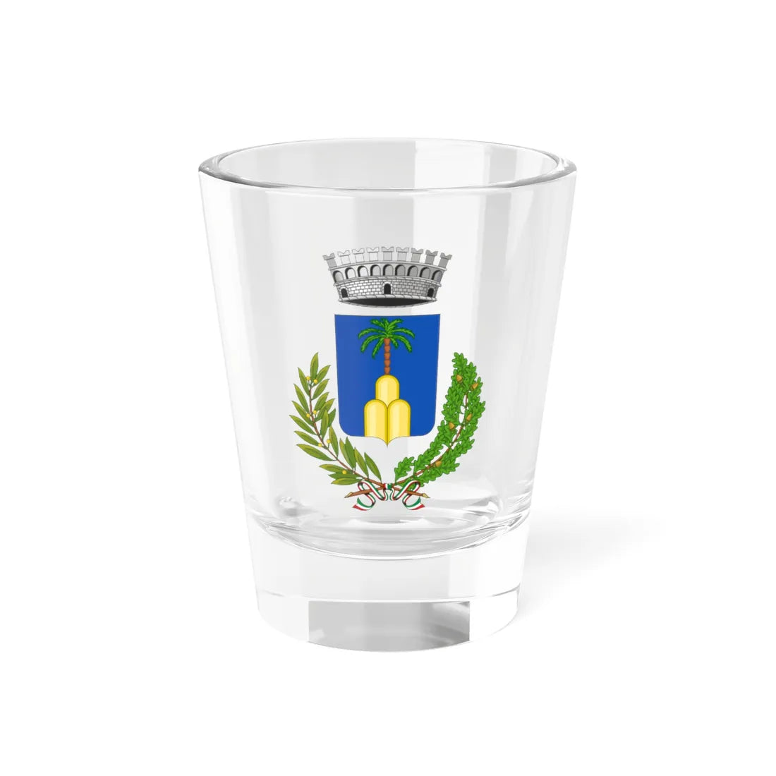 Palmoli-Stemma (Italy) (Coat of Arms) Shot Glass 1.5oz 1.5oz - Go Mug Yourself