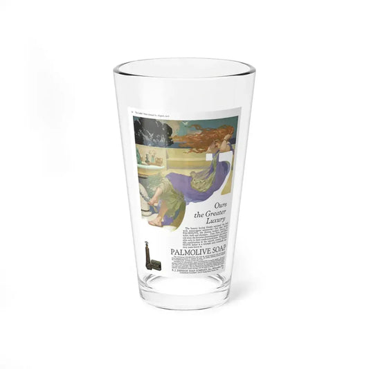 Palmolive ad, Ladies' Home Journal, August 1916 (Magazine Illustration) Pint Glass 16oz 16oz - Go Mug Yourself