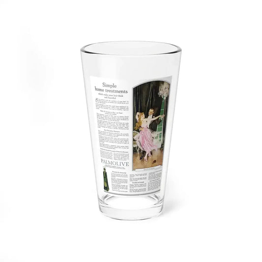 Palmolive ad, Ladies' Home Journal, August 1920 (Magazine Illustration) Pint Glass 16oz 16oz - Go Mug Yourself