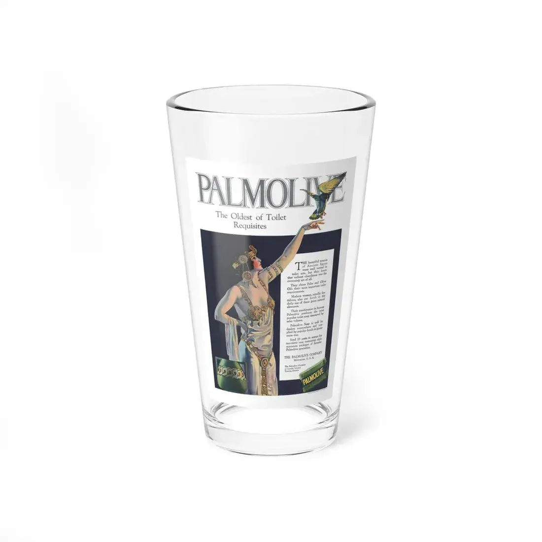 Palmolive ad, McCall's, March 1919 (Magazine Illustration) Pint Glass 16oz 16oz - Go Mug Yourself