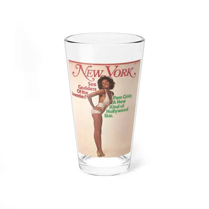 Pam Grier #06 (Vintage Female Icon) Pint Glass 16oz 16oz - Go Mug Yourself