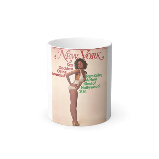 Pam Grier #06 (Vintage Female Icons) Color Changing Mug 11oz-11oz-Go Mug Yourself