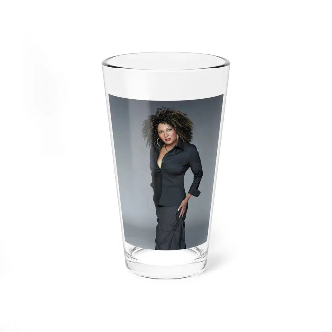 Pam Grier #07 (Vintage Female Icon) Pint Glass 16oz 16oz - Go Mug Yourself