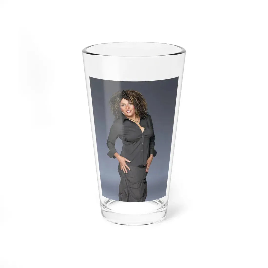Pam Grier #08 (Vintage Female Icon) Pint Glass 16oz 16oz - Go Mug Yourself