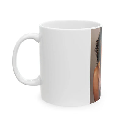 Pam Grier #10 (Vintage Female Icon) White Coffee Mug-Go Mug Yourself