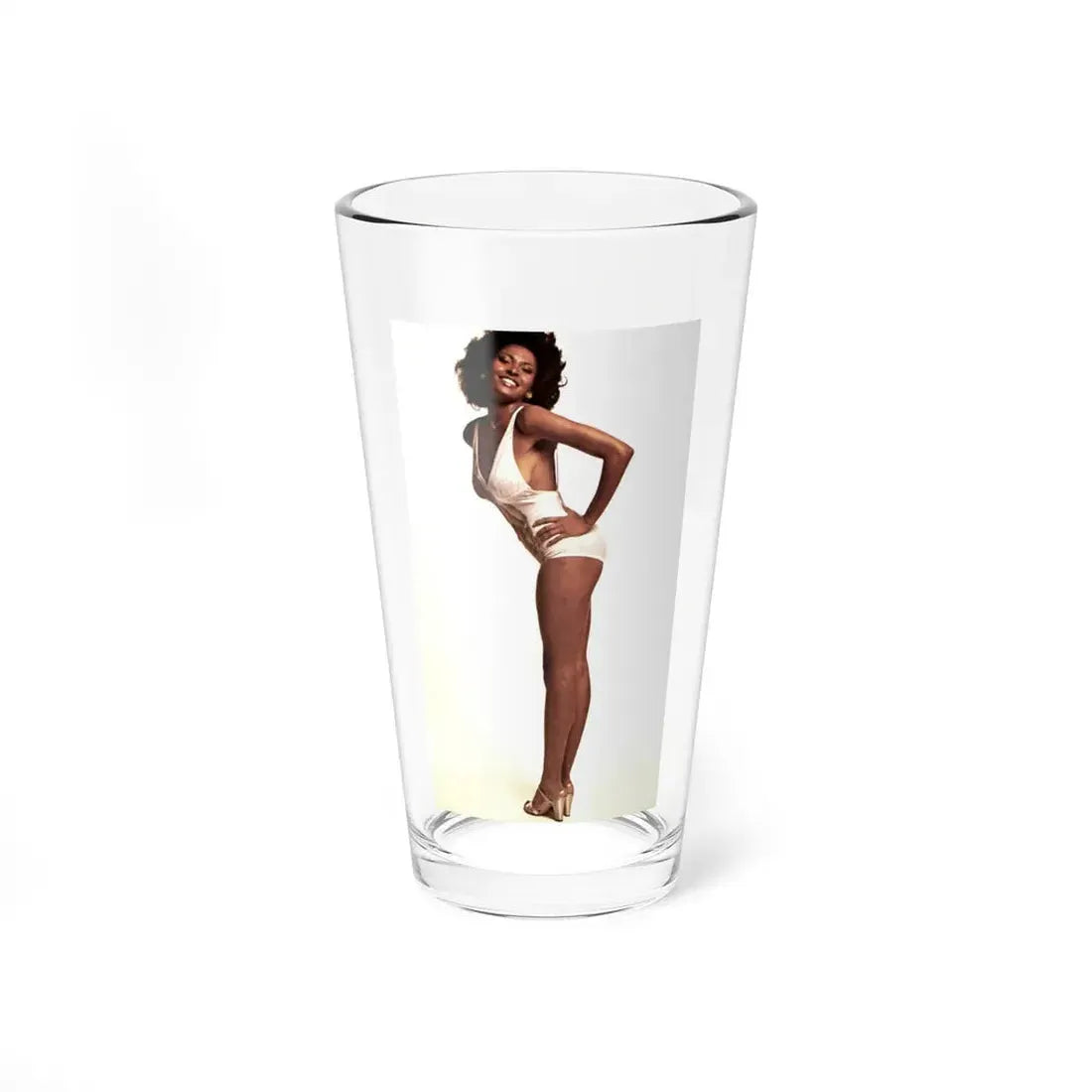 Pam Grier #11 (Vintage Female Icon) Pint Glass 16oz 16oz - Go Mug Yourself