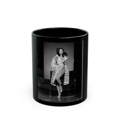 Pam Grier #16 (Vintage Female Icon) Black Coffee Mug-11oz-Go Mug Yourself