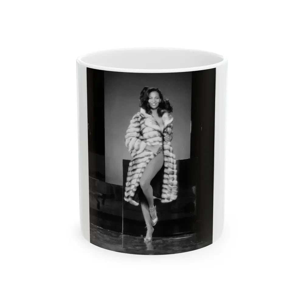 Pam Grier #16 (Vintage Female Icon) White Coffee Mug-11oz-Go Mug Yourself