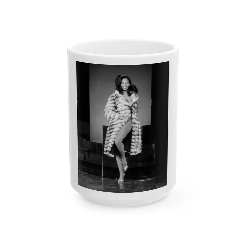 Pam Grier #16 (Vintage Female Icon) White Coffee Mug-15oz-Go Mug Yourself