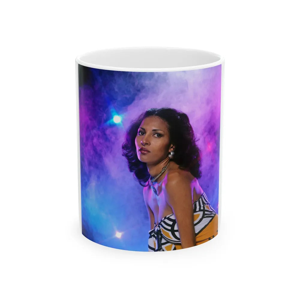 Pam Grier #18 (Vintage Female Icon) White Coffee Mug-11oz-Go Mug Yourself