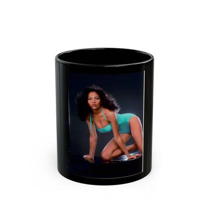 Pam Grier #21 (Vintage Female Icon) Black Coffee Mug-11oz-Go Mug Yourself