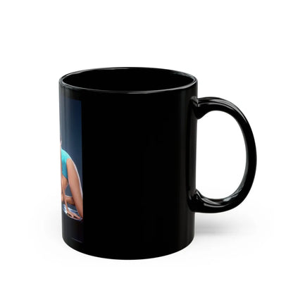 Pam Grier #211 (Vintage Female Icon) Black Coffee Mug-Go Mug Yourself