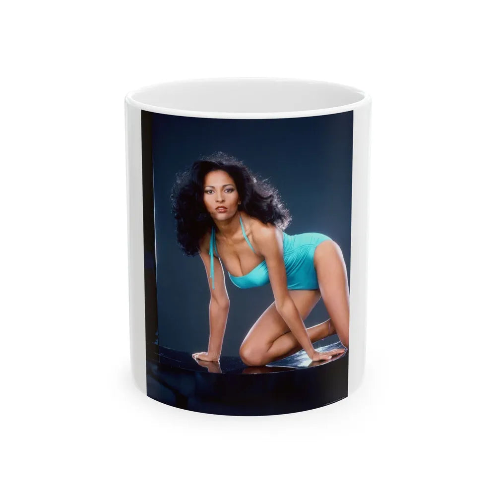 Pam Grier #211 (Vintage Female Icon) White Coffee Mug-11oz-Go Mug Yourself