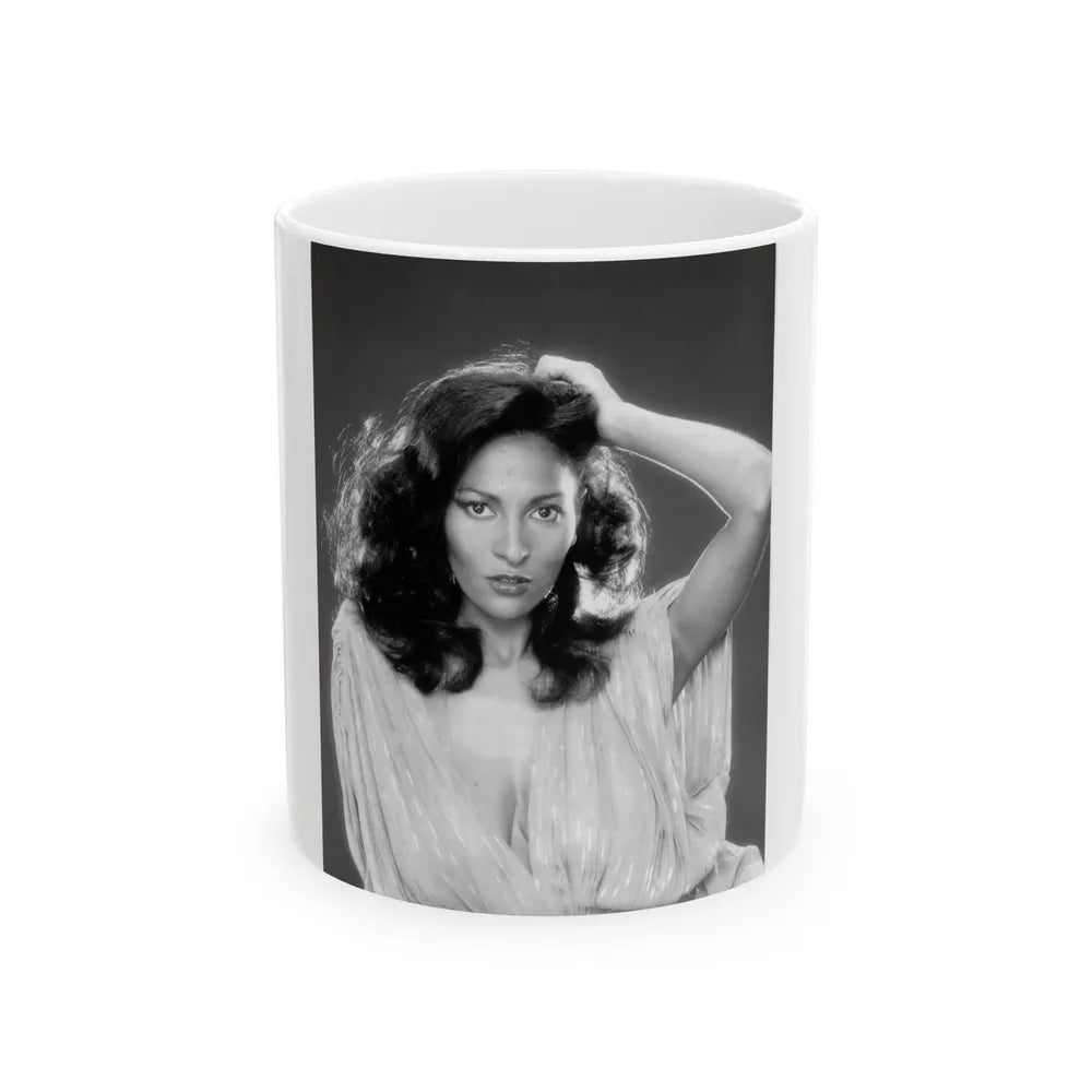 Pam Grier #22 (Vintage Female Icon) White Coffee Mug-11oz-Go Mug Yourself