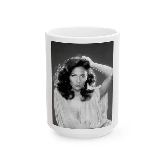 Pam Grier #22 (Vintage Female Icon) White Coffee Mug-15oz-Go Mug Yourself