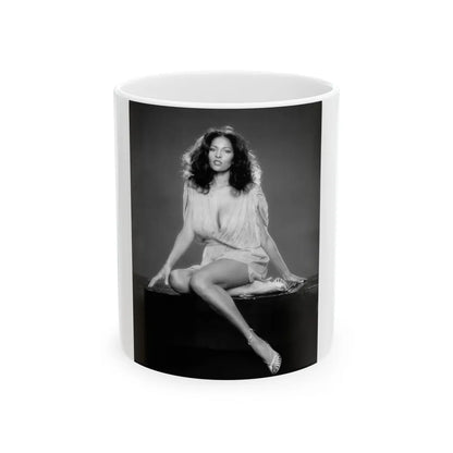 Pam Grier #23 (Vintage Female Icon) White Coffee Mug-11oz-Go Mug Yourself