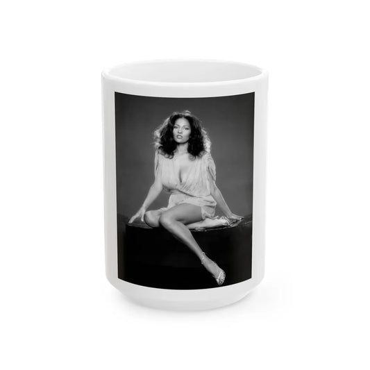 Pam Grier #23 (Vintage Female Icon) White Coffee Mug-15oz-Go Mug Yourself