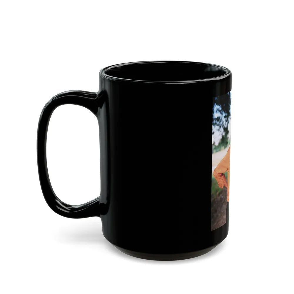 Pam Grier #24 (Vintage Female Icon) Black Coffee Mug-Go Mug Yourself