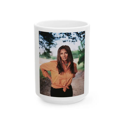 Pam Grier #24 (Vintage Female Icon) White Coffee Mug-15oz-Go Mug Yourself