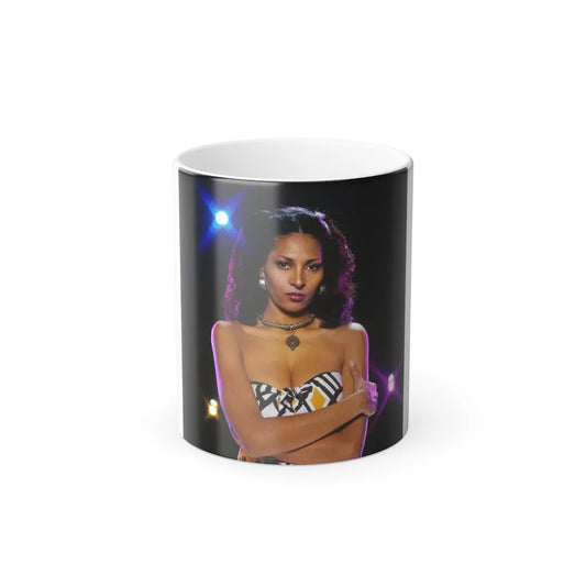 Pam Grier #25 (Vintage Female Icons) Color Changing Mug 11oz-11oz-Go Mug Yourself