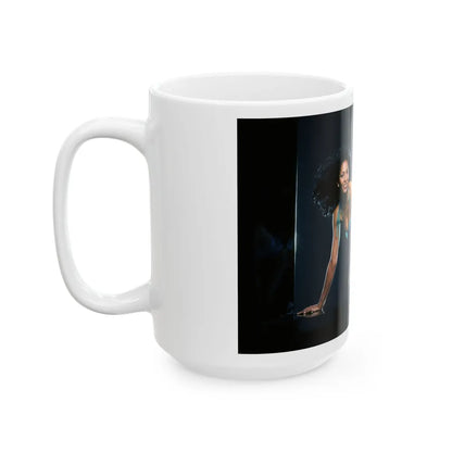 Pam Grier #26 (Vintage Female Icon) White Coffee Mug-Go Mug Yourself