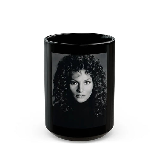 Pam Grier #27 (Vintage Female Icon) Black Coffee Mug-15oz-Go Mug Yourself