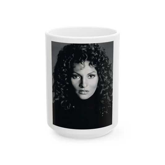 Pam Grier #27 (Vintage Female Icon) White Coffee Mug-15oz-Go Mug Yourself