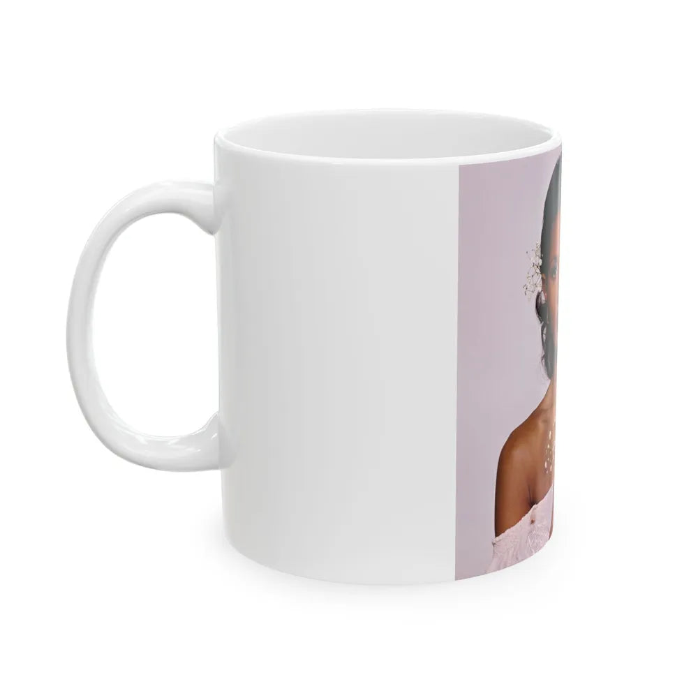 Pam Grier #28 (Vintage Female Icon) White Coffee Mug-Go Mug Yourself