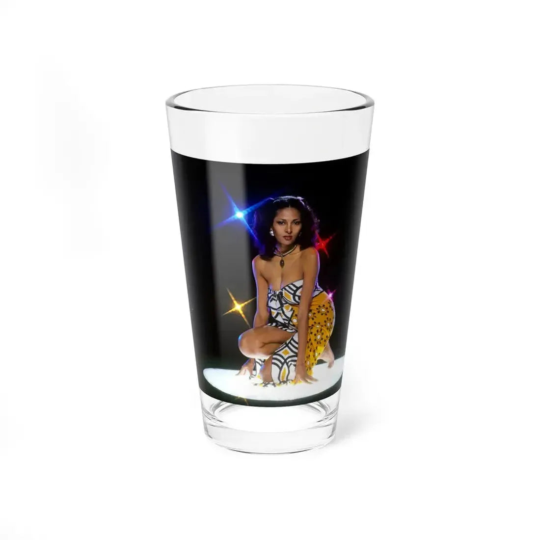 Pam Grier #29 (Vintage Female Icon) Pint Glass 16oz 16oz - Go Mug Yourself