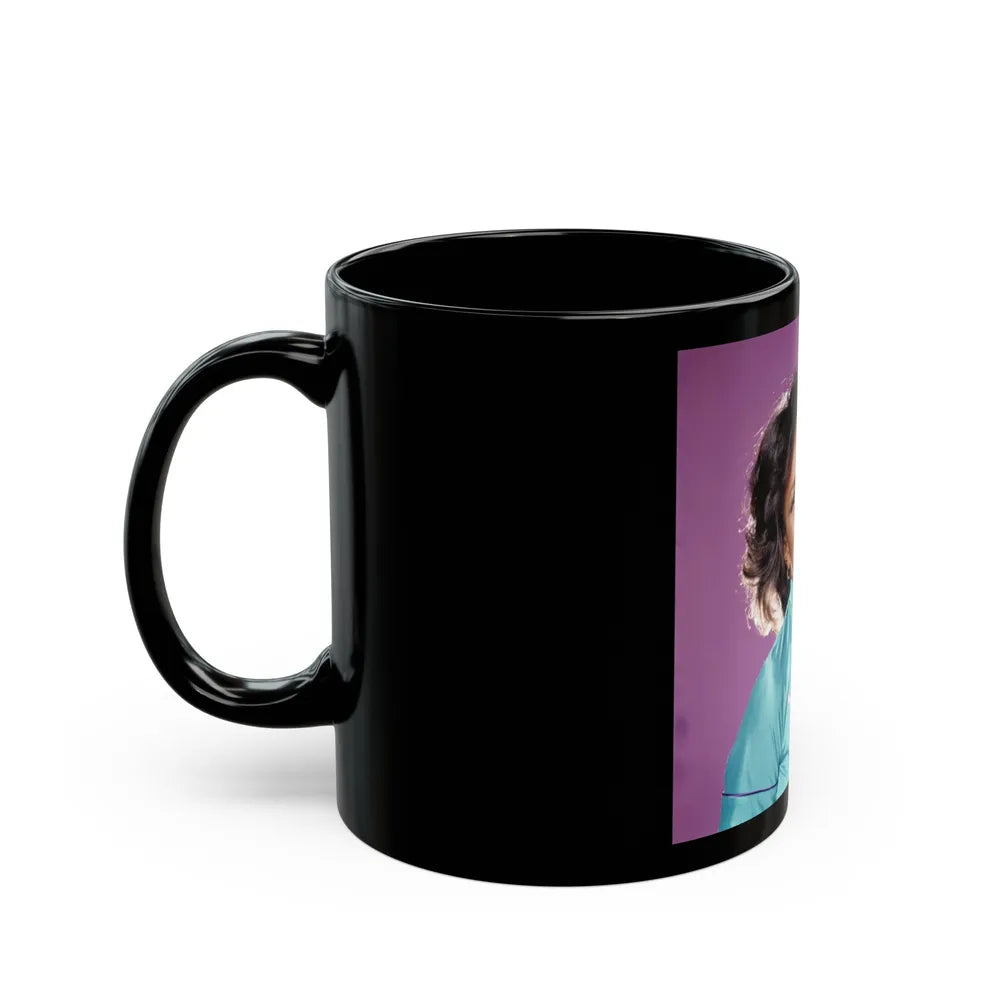 Pam Grier #32 (Vintage Female Icon) Black Coffee Mug-Go Mug Yourself