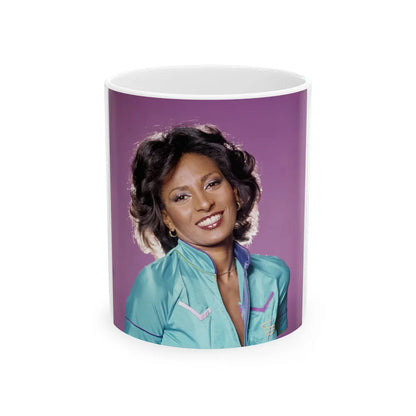 Pam Grier #32 (Vintage Female Icon) White Coffee Mug-11oz-Go Mug Yourself