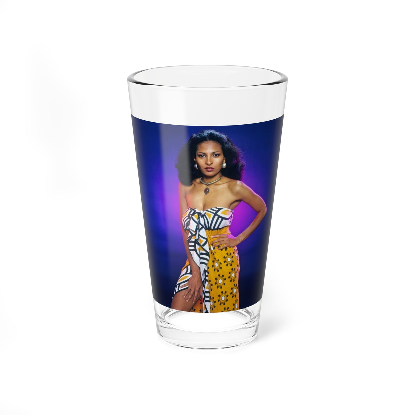 Pam Grier #33 (Vintage Female Icon) Pint Glass 16oz-16oz-Go Mug Yourself