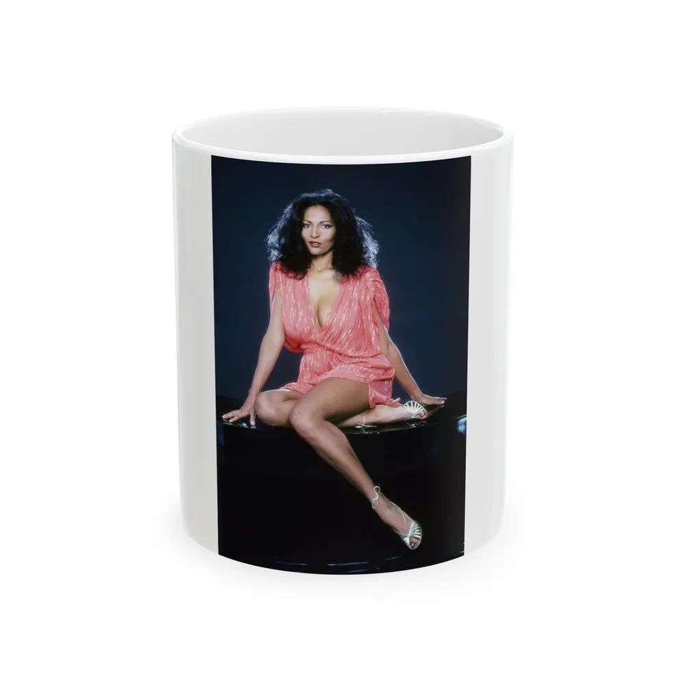 Pam Grier #34 (Vintage Female Icon) White Coffee Mug-11oz-Go Mug Yourself