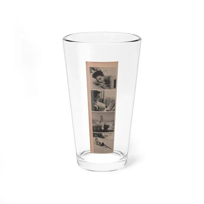 Pamela Duncan #10 - Night and Day Oversized Mag. Feb. '55 - 4 B&W Photos (Vintage Female Icon) Pint Glass 16oz 16oz - Go Mug Yourself