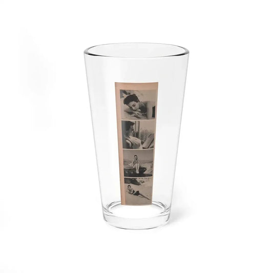 Pamela Duncan #10 - Night and Day Oversized Mag. Feb. '55 - 4 B&W Photos (Vintage Female Icon) Pint Glass 16oz 16oz - Go Mug Yourself