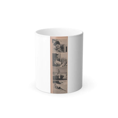 Pamela Duncan #10 - Night and Day Oversized Mag. Feb. '55 - 4 B&W Photos (Vintage Female Icons) Color Changing Mug 11oz-11oz-Go Mug Yourself